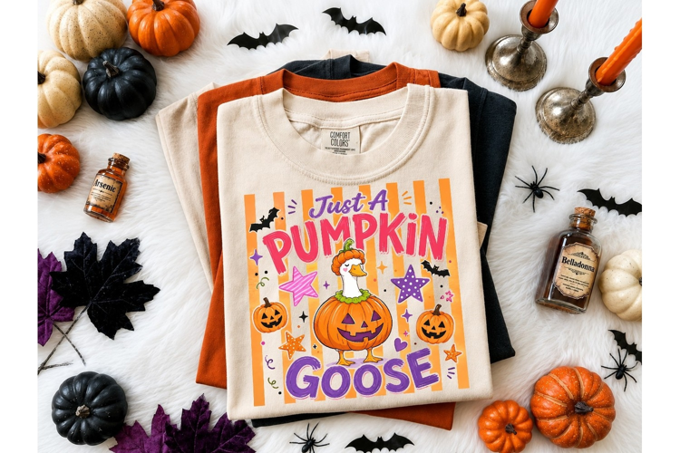 Pumpkin Goose Halloween PNG Clipart