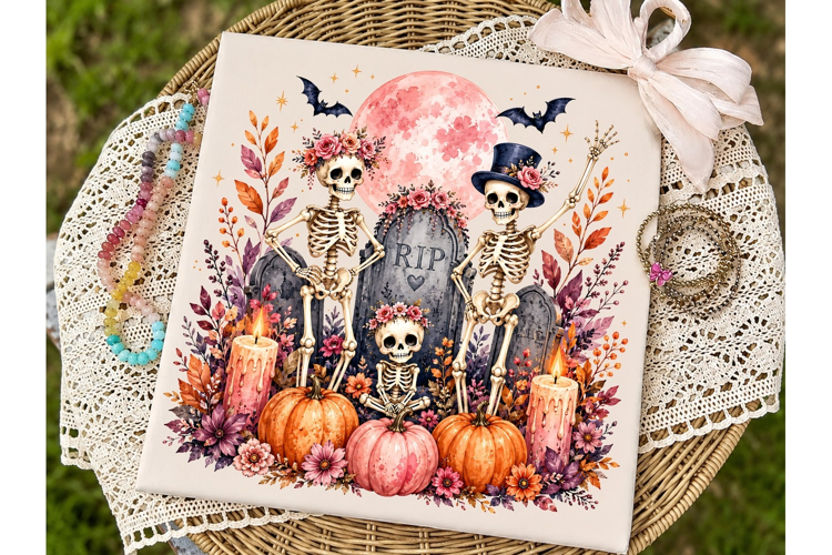 Halloween Skeleton Family PNG Shirt Desi
