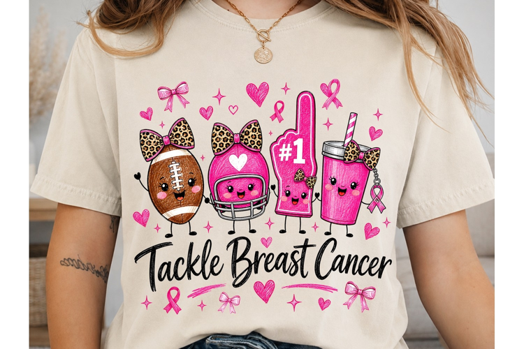 Tackle Breast Cancer PNG Sublimation Shi