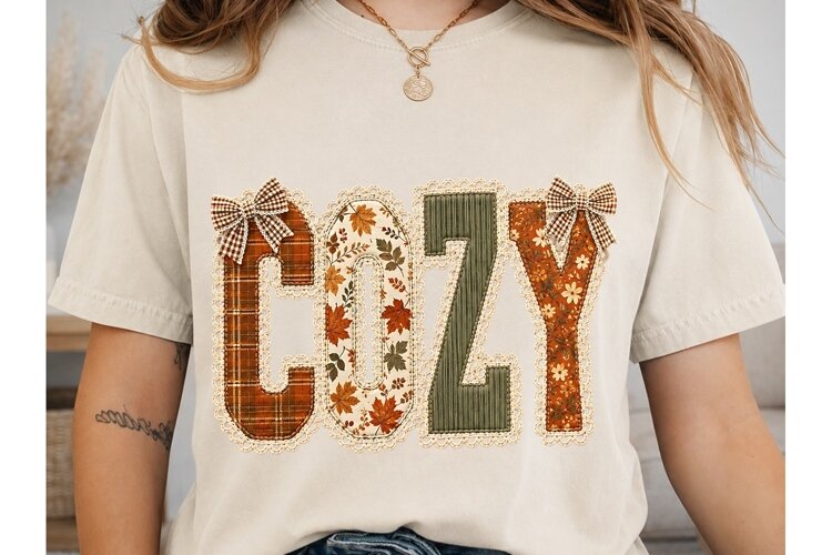 Fall Vibes Lace Letters PNG Sublimation example image 1