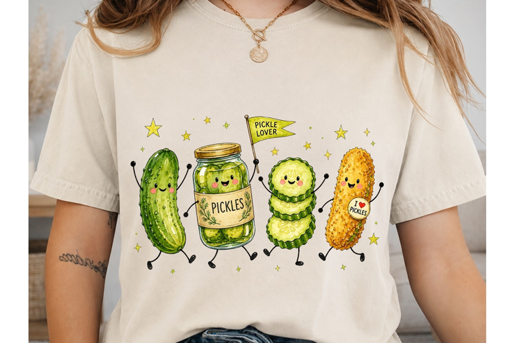 Pickle Lover Cute PNG Shirt Design