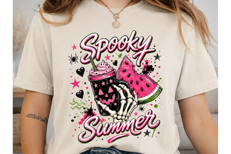 Spooky Summer PNG Shirt Design Sublimati