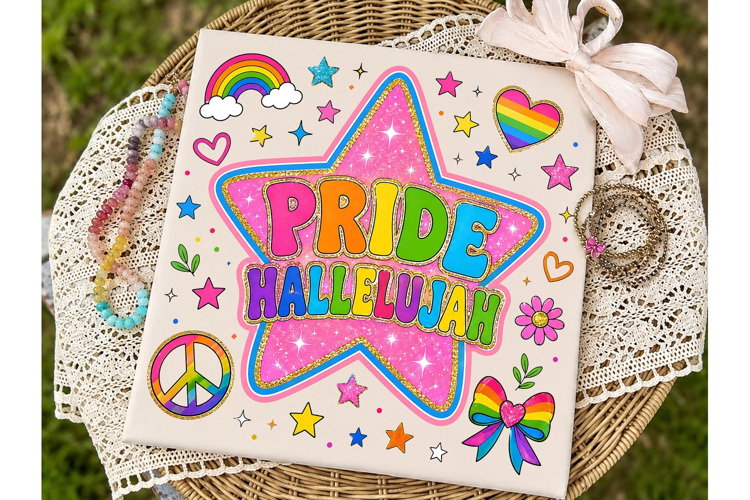 Pride Hallelujah PNG Sublimation Design