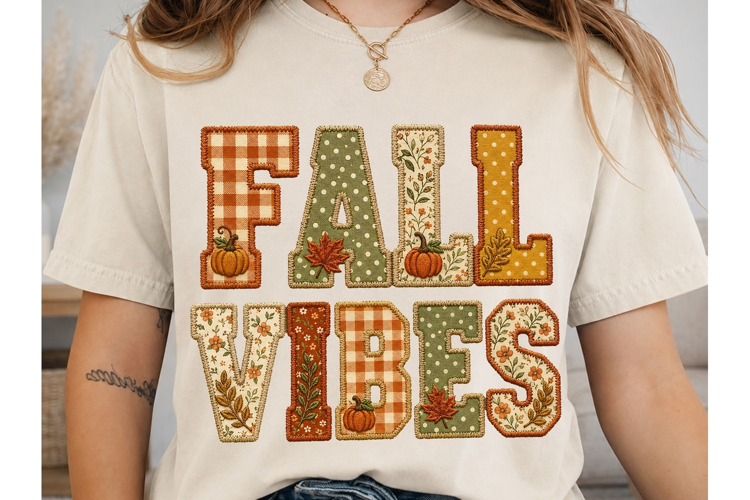 Fall Vibes Pumpkin PNG Shirt Design