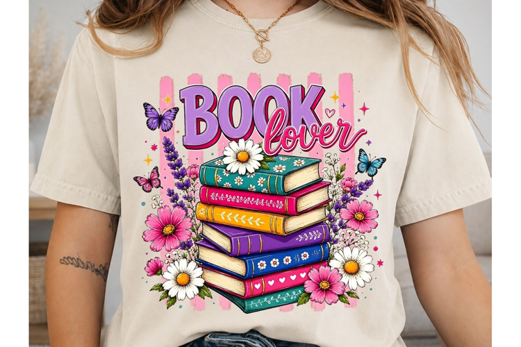 Book Lover PNG Sublimation Shirt Design