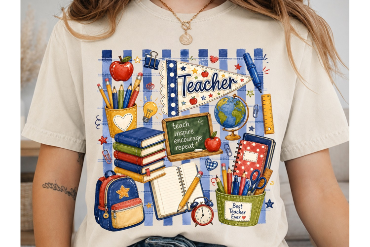 Teacher Appreciation PNG Sublimation Shi