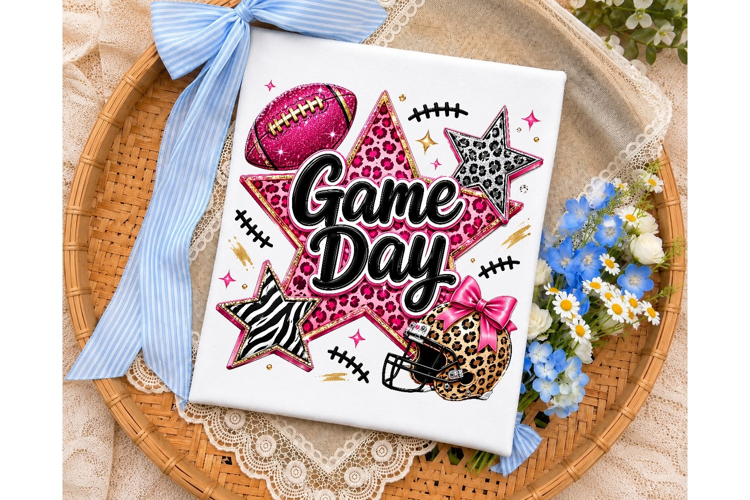 Game Day Glitter PNG Sublimation Shirt