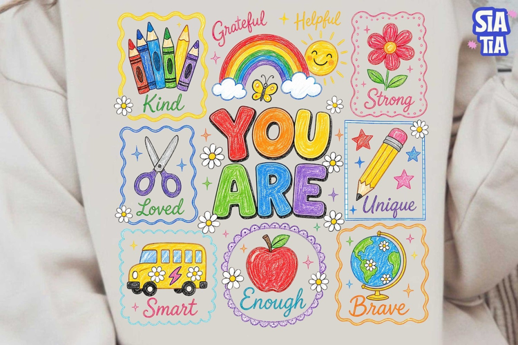 You Are Kind Loved School Teacher PNG
