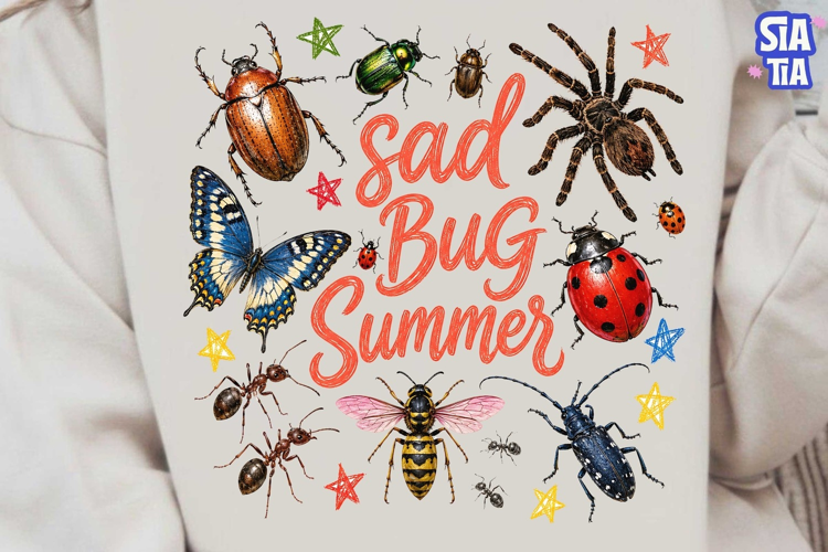Sad Bug Summer Insect Clipart PNG