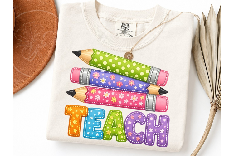 Teach Pencils PNG Teacher Clipart Graphi