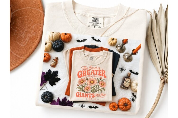 Lord Greater Than Giants PNG Shirt example image 1