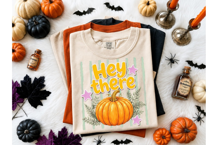 Hey There Pumpkin Fall Halloween PNG Tee