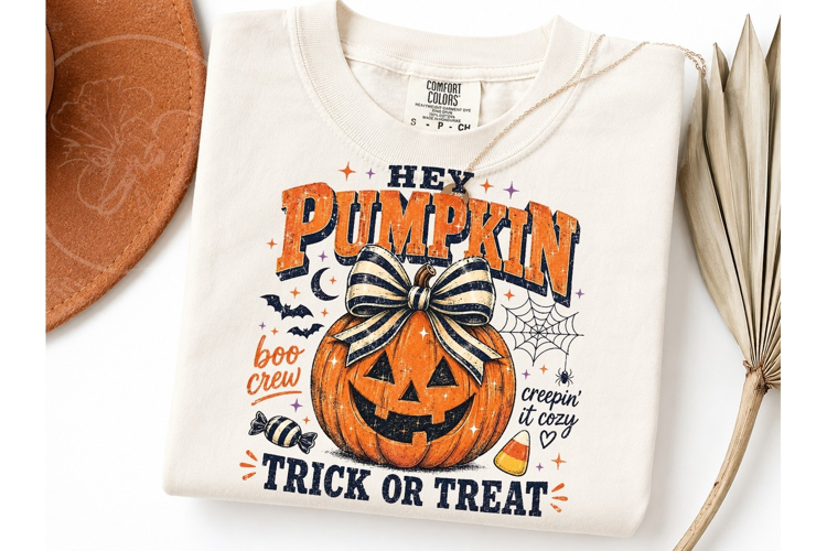 Hey Pumpkin Trick or Treat Halloween PNG