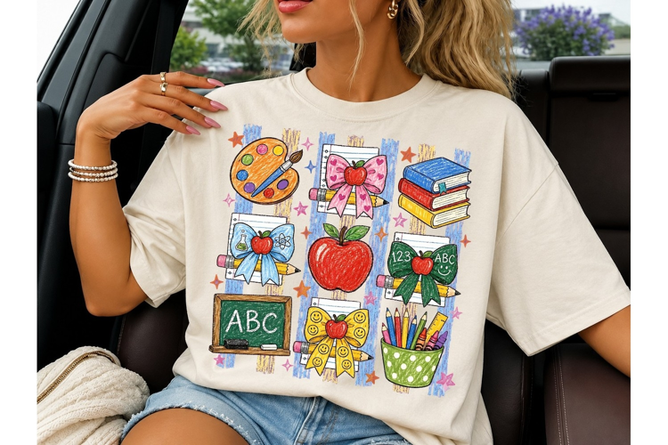 Back to School Teacher PNG Sublimation