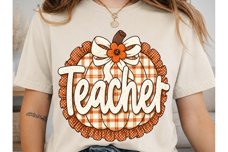 Teach Pumpkin PNG Sublimation Shirt Desi