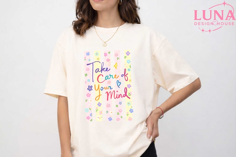 Take Care of Your Mind PNG, Mental Health Awareness PNG Subl