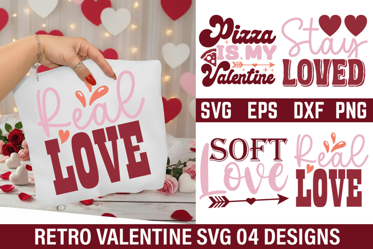 Retro Valentine Day Design - Pizza is my valentine