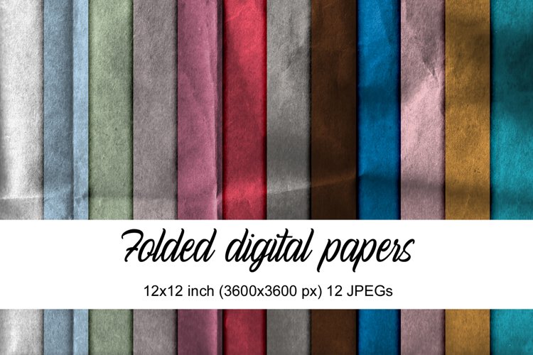 digital papers with folded texture