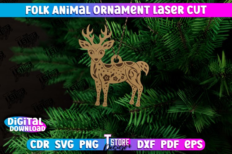 Laser Cut Wood Ornament Image 3