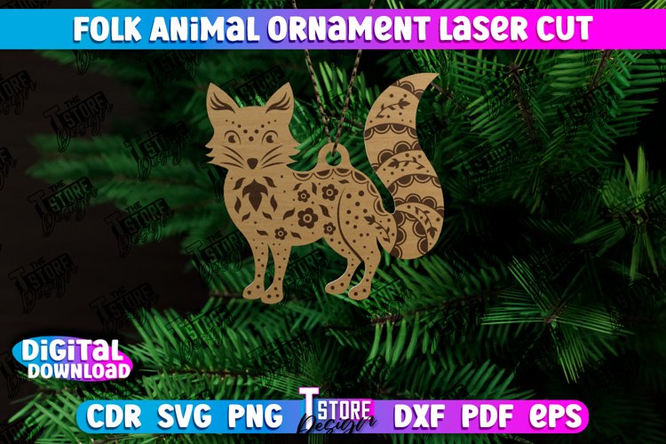 Laser Cut Wood Ornament Image 24