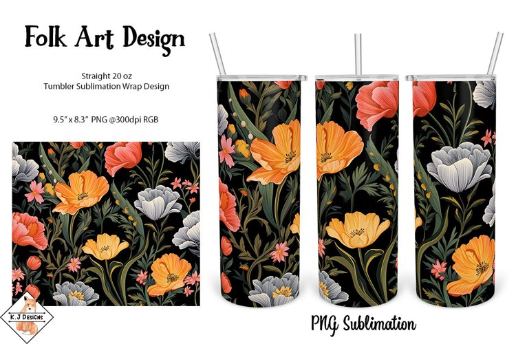 20 Oz Sublimation Tumbler Wrap Image 7