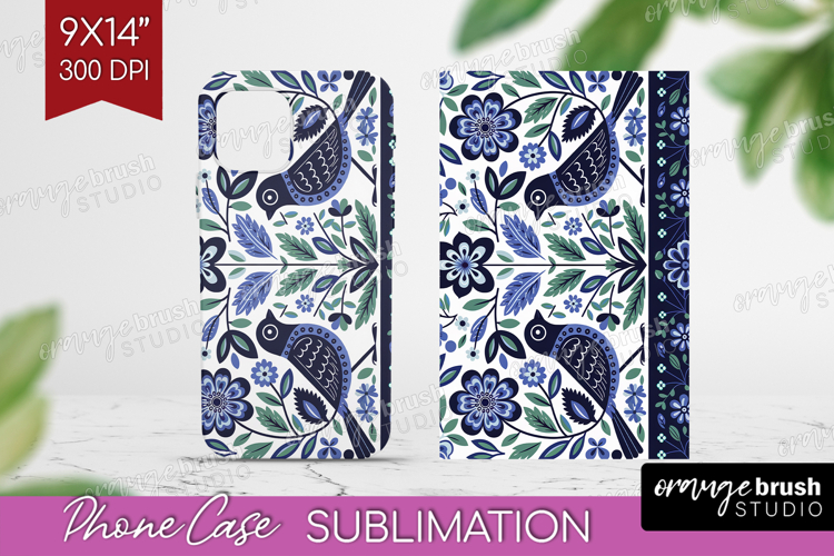 Folk Flowers Phone Case PNG - Floral Folk Case PNG