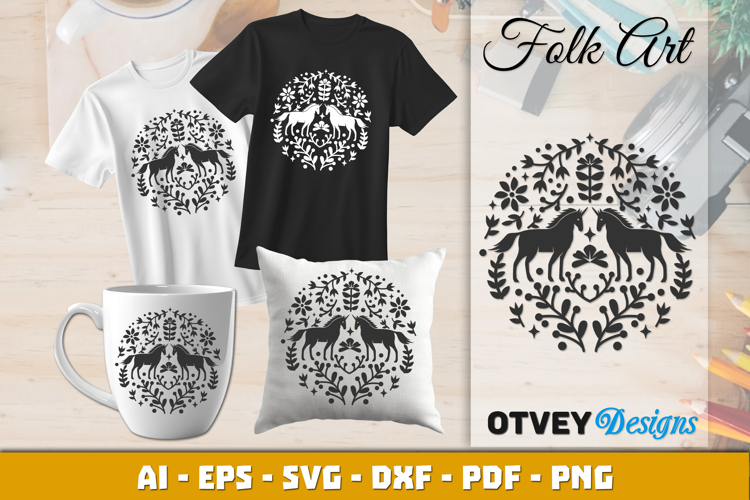 Floral Horse Svg Image 23