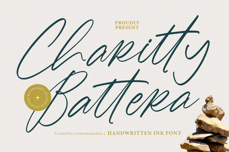 Charitty Battera Handwritten Ink Font