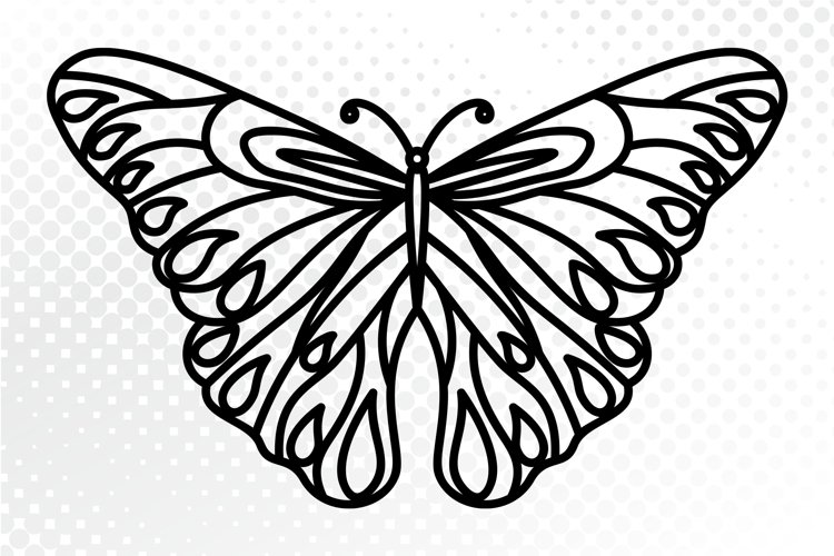 butterfly template printable design bundles