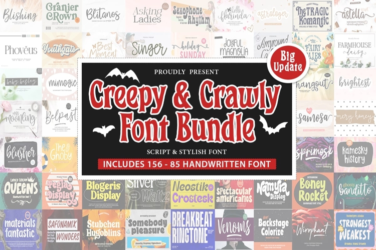 Creepy & Crawly Font Bundle