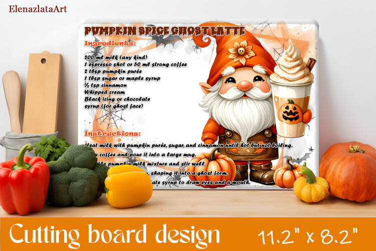 Halloween Cutting Boards Designs, Kitchen Conversion Charts example image 1