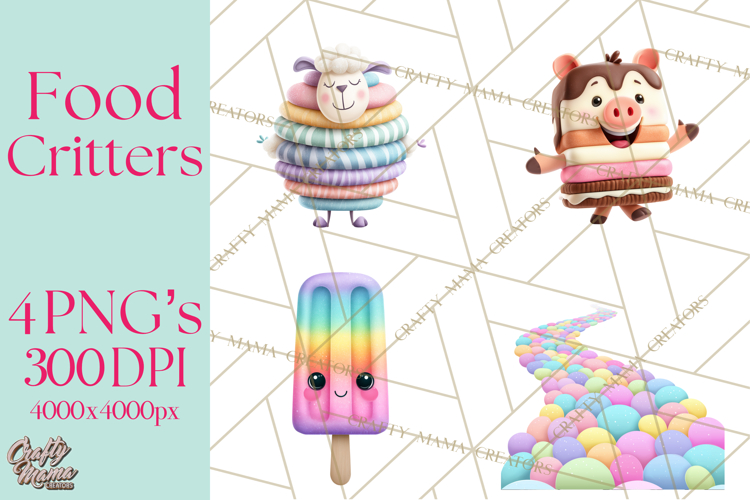 Food Mashup Animals PNG Clipart, Cute Kawaii Animal Clip Art