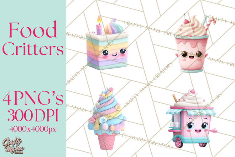 Food Mashup Animals PNG Clipart, Cute Kawaii Animal Clip Art