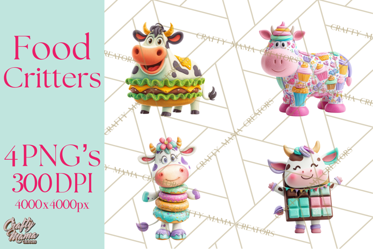 Food Mashup Animals PNG Clipart, Cute Kawaii Animal Clip Art