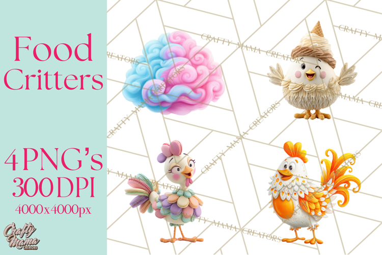 Food Mashup Animals PNG Clipart, Cute Kawaii Animal Clip Art