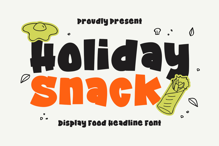 Holiday Snack - Food Font