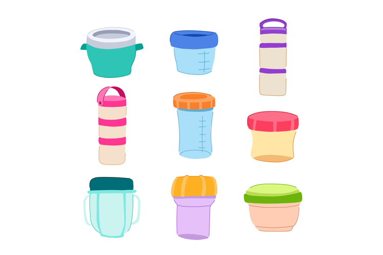 food storage container baby set cartoon