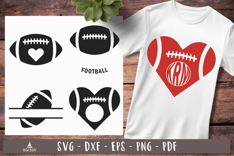 Football ball Monogram SVG Custom designs