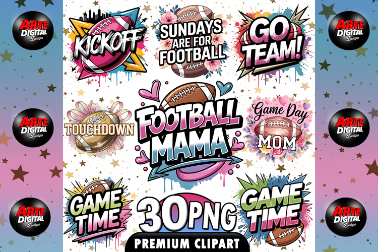 Game Day Football Coquette Png
