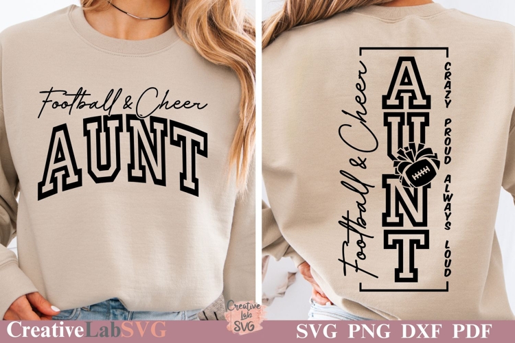 Football Aunt Svg Image 4