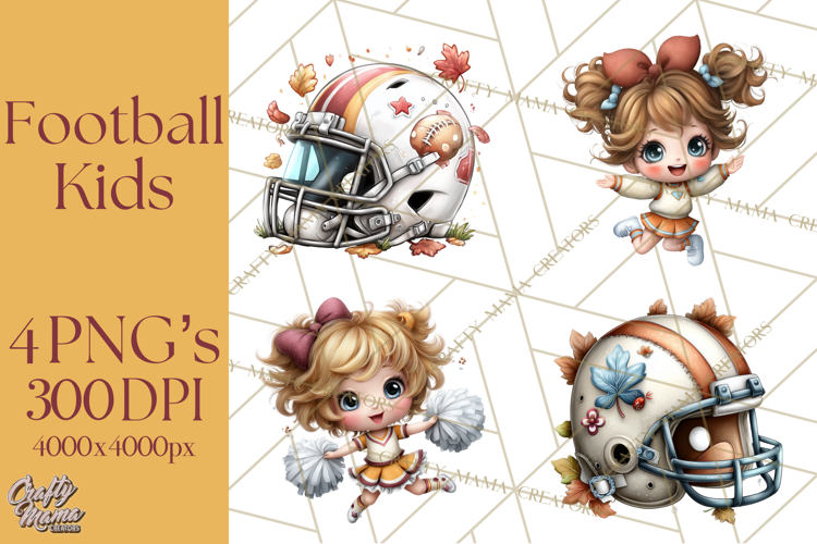 Football Kids Clipart PNG Fall Tailgate Game Day Clip Art