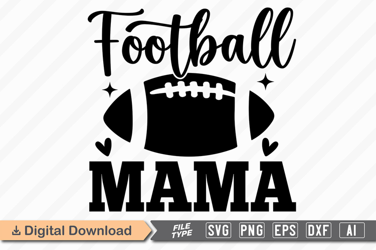 Football Mama SVG | American Football SVG