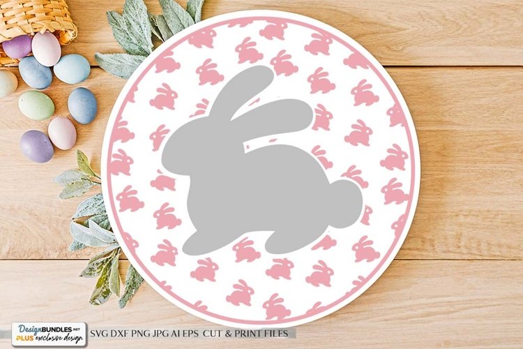 Bunny Round SVG | Easter Design