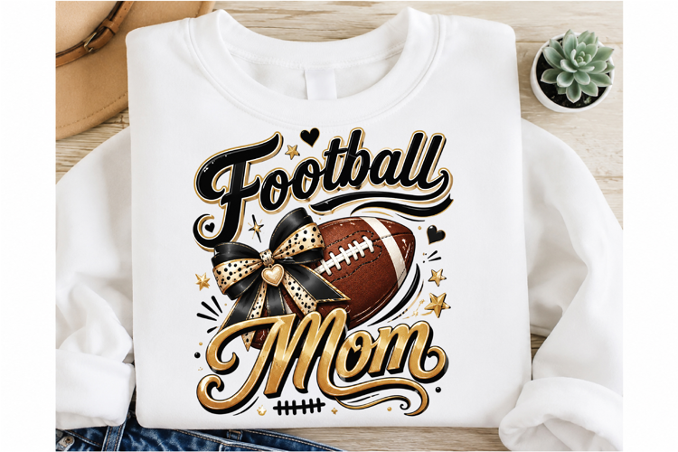 Football Mom PNG, Cheer Mom Shirt Design