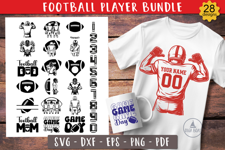 American Football Player Clipart Image 7