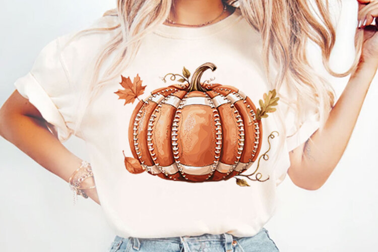Football Pumpkin PNG Designs example image 1
