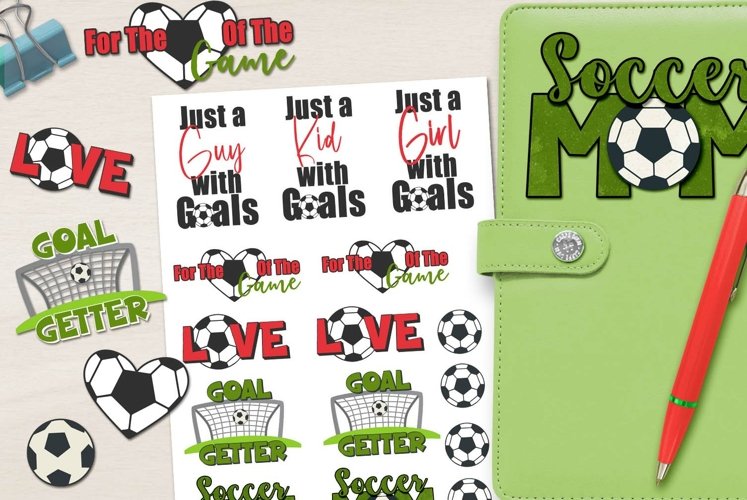 Soccer Pack with Templates Sublimation Designs & Stickers