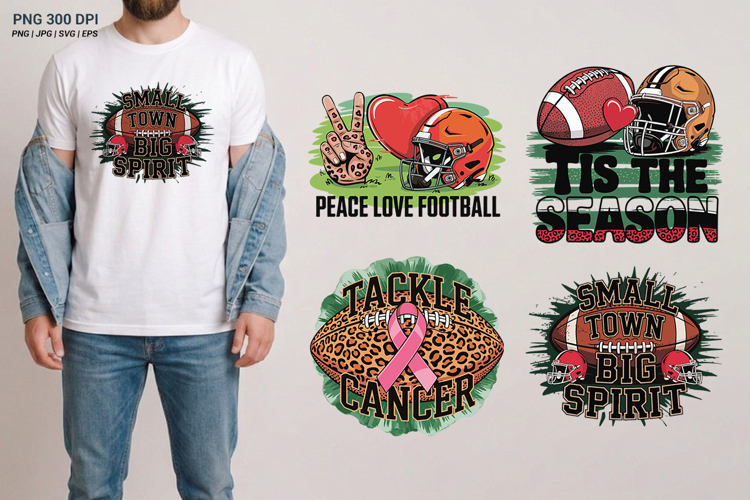 4 Football Sublimation SVG PNG