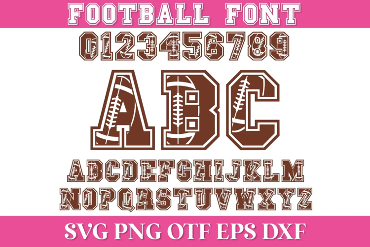 Football SVG Alphabet