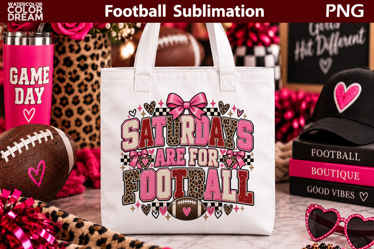 American Football Illustration | Coquette Sublimation example image 1